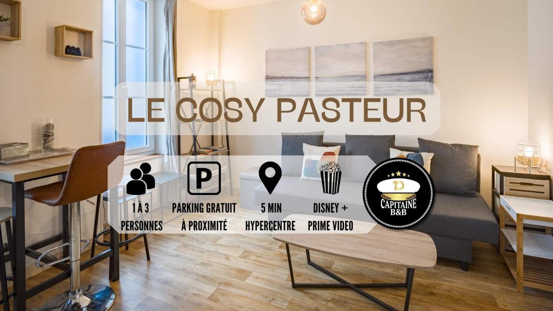 特鲁瓦Le Cosy Pasteur 5 Min Hypercentre Parking Public Gratuit A Proximite公寓 外观 照片